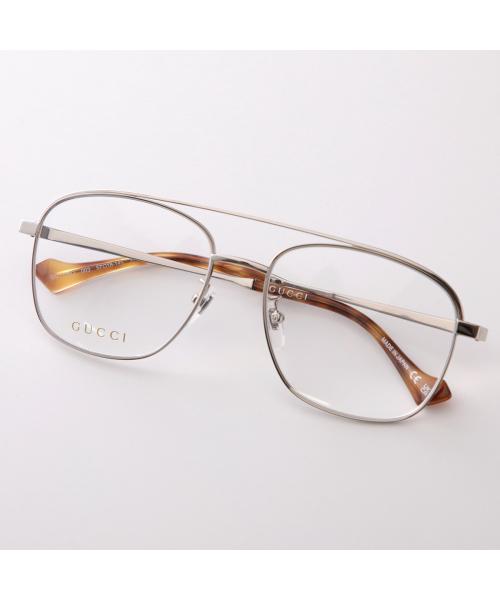 グッチ GUCCI GUCCI メガネ GG1103O ウェリントン ティアドロップ型 （003/シルバー） 003/シルバー
