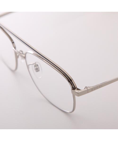 グッチ GUCCI GUCCI メガネ GG1103O ウェリントン ティアドロップ型 （003/シルバー） 003/シルバー
