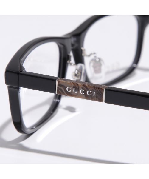 グッチ GUCCI GUCCI メガネ GG0858OJ スクエア型 クリングスタイプ （002/BLACK-BLACK-TRANSPAREN） 002/BLACK-BLACK-TRANSPAREN