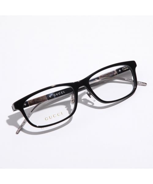 グッチ GUCCI GUCCI メガネ GG0858OJ スクエア型 クリングスタイプ （002/BLACK-BLACK-TRANSPAREN） 002/BLACK-BLACK-TRANSPAREN