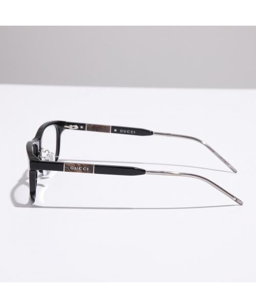グッチ GUCCI GUCCI メガネ GG0858OJ スクエア型 クリングスタイプ （002/BLACK-BLACK-TRANSPAREN） 002/BLACK-BLACK-TRANSPAREN