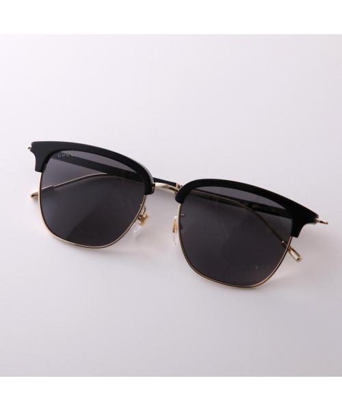 グッチ GUCCI GUCCI サングラス GG1275SA サーモントブロー型 （001/BLACK-GOLD-GREY） 001/BLACK-GOLD-GREY
