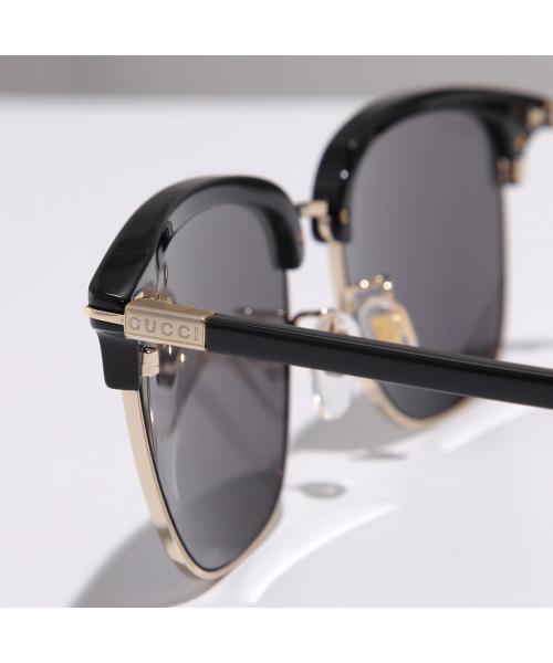 グッチ GUCCI GUCCI サングラス GG1275SA サーモントブロー型 （001/BLACK-GOLD-GREY） 001/BLACK-GOLD-GREY