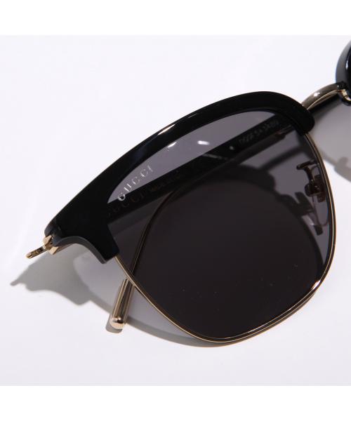 グッチ GUCCI GUCCI サングラス GG1275SA サーモントブロー型 （001/BLACK-GOLD-GREY） 001/BLACK-GOLD-GREY