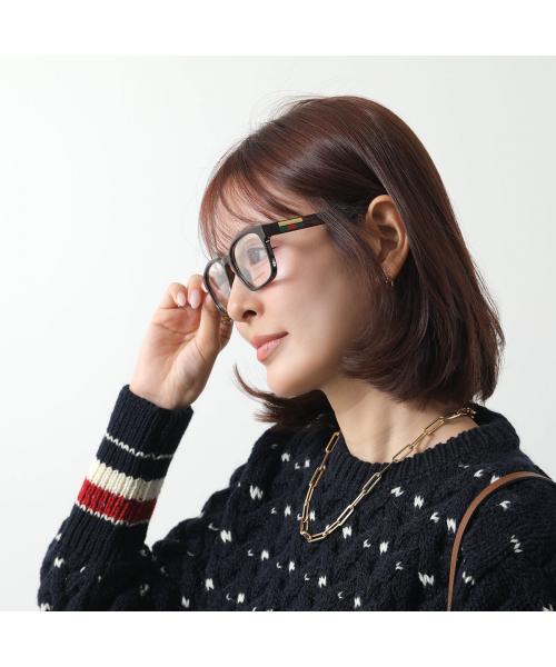 グッチ GUCCI GUCCI メガネ GG0749O スクエア型 （005/HAVANA-TRANSPARENT） 005/HAVANA-TRANSPARENT
