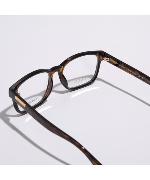 グッチ GUCCI GUCCI メガネ GG0749O スクエア型 （005/HAVANA-TRANSPARENT） 005/HAVANA-TRANSPARENT