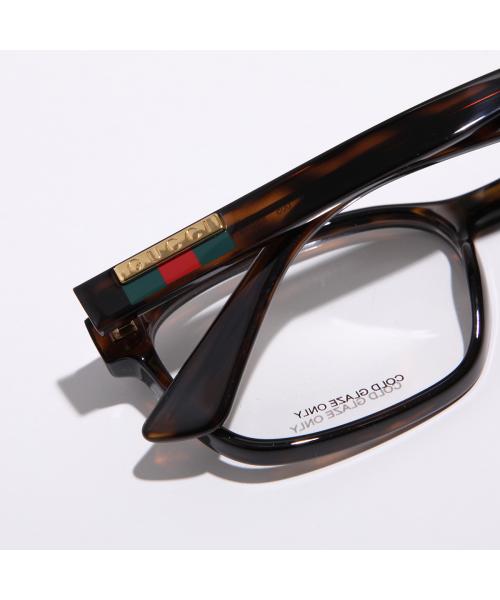 グッチ GUCCI GUCCI メガネ GG0749O スクエア型 （005/HAVANA-TRANSPARENT） 005/HAVANA-TRANSPARENT