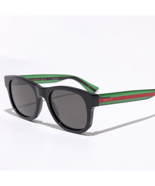 グッチ GUCCI GUCCI サングラス GG0003S ウェリントン型 （006/BLACK-GREEN-GREY） 006/BLACK-GREEN-GREY