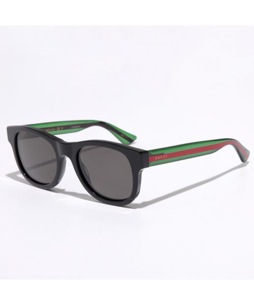 グッチ GUCCI GUCCI サングラス GG0003S ウェリントン型 （006/BLACK-GREEN-GREY） 006/BLACK-GREEN-GREY