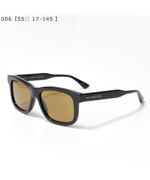 グッチ GUCCI GUCCI サングラス GG0824S スクエア型 アイウェア （002/BLACK-BLACK-BROWN） 002/BLACK-BLACK-BROWN