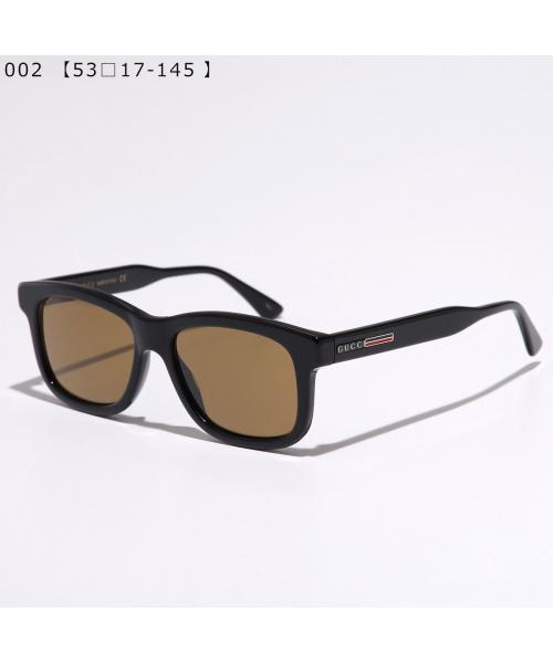 グッチ GUCCI GUCCI サングラス GG0824S スクエア型 アイウェア （002/BLACK-BLACK-BROWN） 002/BLACK-BLACK-BROWN