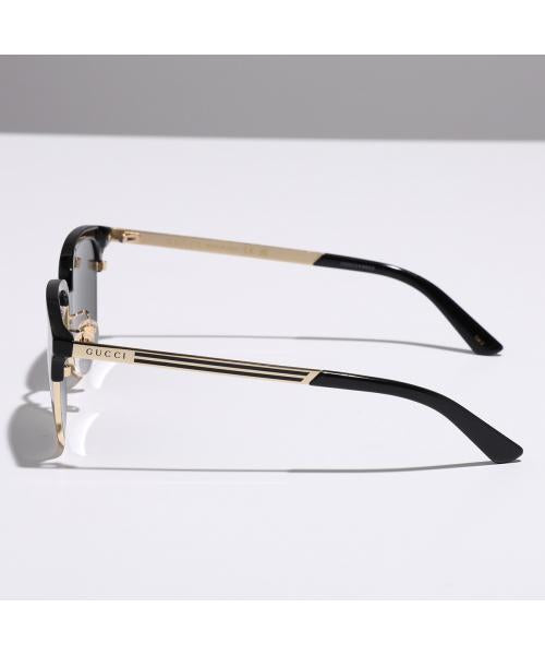 グッチ GUCCI GUCCI サングラス GG0697S サーモントブロー型 （001/ブラック×ゴールド） 001/ブラック×ゴールド