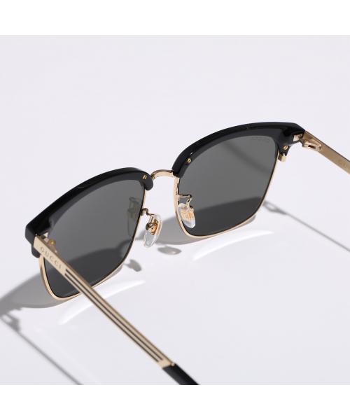 グッチ GUCCI GUCCI サングラス GG0697S サーモントブロー型 （001/ブラック×ゴールド） 001/ブラック×ゴールド