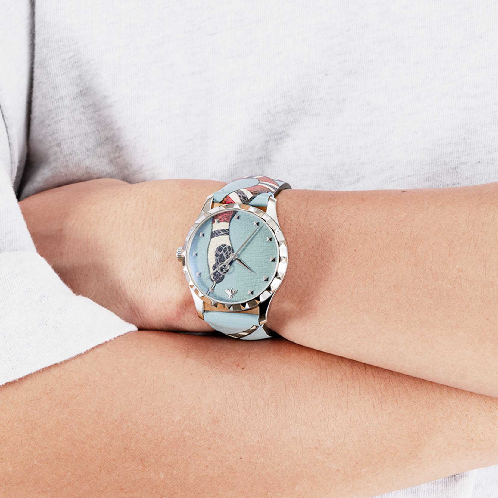 グッチ GUCCI Gタイムレス （ブルー） ブルー
