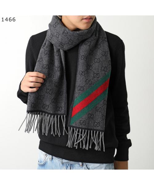 Gucci GUCCI GUCCI Scarf 570603 3G200 GG Logo wool