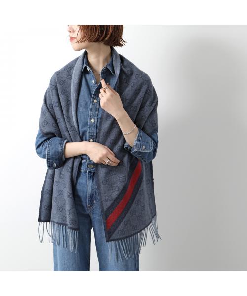 Gucci GUCCI GUCCI Scarf 570603 3G200 GG Logo wool