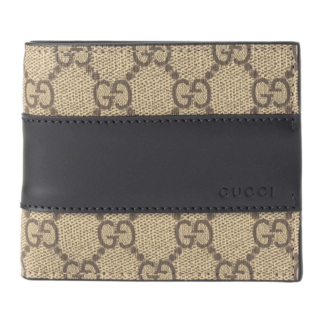 グッチ GUCCI コインケース GGスプリーム ハーフウォレット 779859 KGDHN 9769 BEIGE/BLACK （ベージュ/ブラック） ベージュ/ブラック