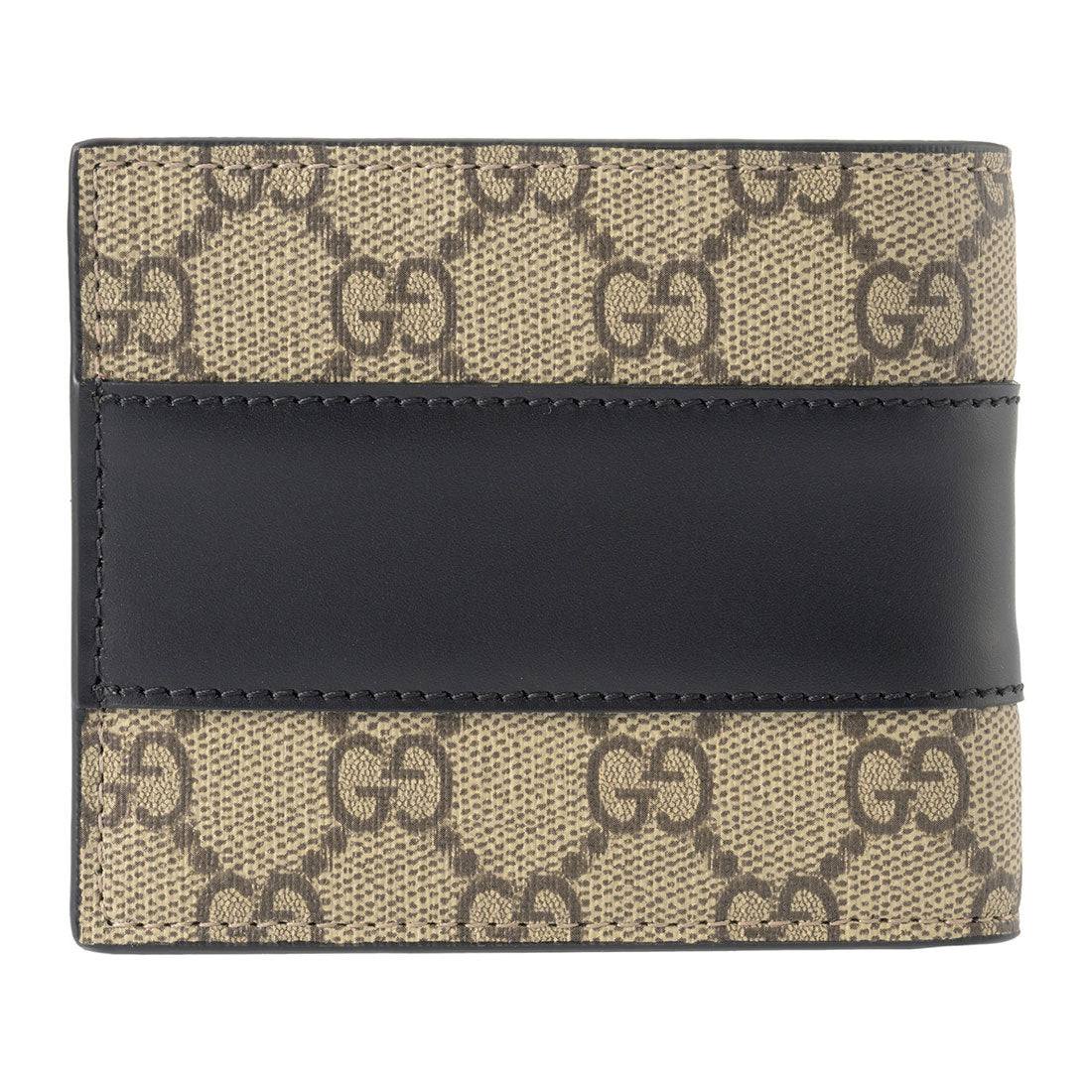 GUCCI 二つ折り財布 ブラック ベージュ Gucci GUCCI Bi-fold Wallet GG Supreme Half Wallet 779859 KGDHN 9769 Be