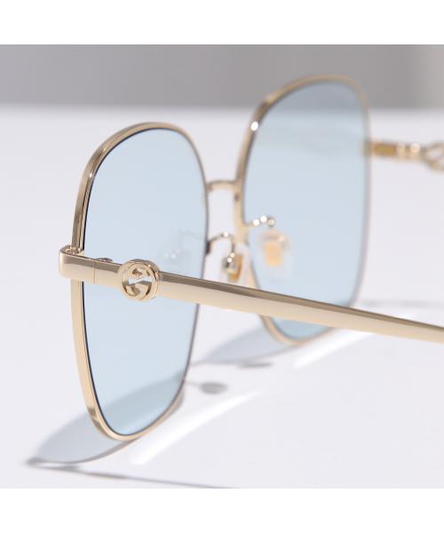 グッチ GUCCI GUCCI サングラス GG1089SA メタルフレーム 細フレーム （004/GOLD-GOLD-LIGHTBLUE） 004/GOLD-GOLD-LIGHTBLUE
