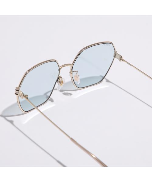 グッチ GUCCI GUCCI サングラス GG1285SA ポリゴン型 メタルフレーム （004/GOLD-GOLD-LIGHTBLUE） 004/GOLD-GOLD-LIGHTBLUE