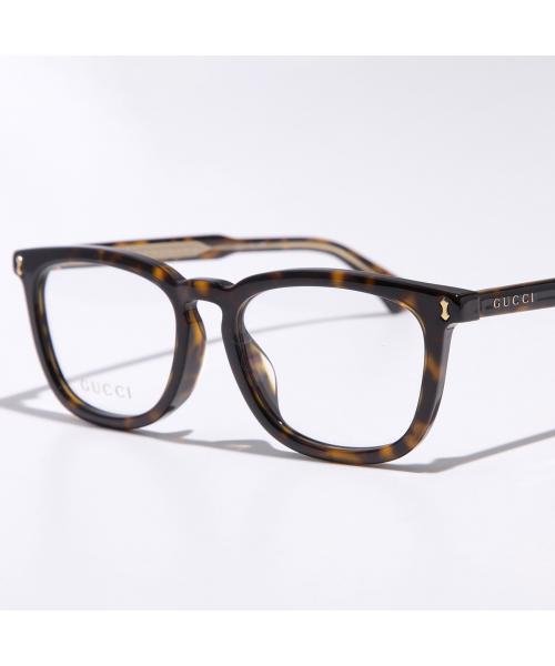 グッチ GUCCI GUCCI メガネ GG0126OA ウェリントン型 アジアンフィット （002/ブラウン） 002/ブラウン