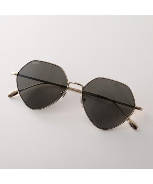 グッチ GUCCI GUCCI サングラス GG1182S ポリゴン型 メタルフレーム （001/GOLD-GOLD-GREY） 001/GOLD-GOLD-GREY