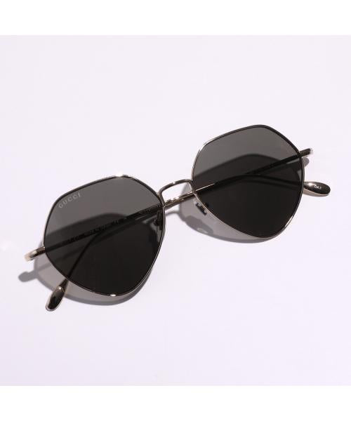 グッチ GUCCI GUCCI サングラス GG1182S ポリゴン型 メタルフレーム （001/GOLD-GOLD-GREY） 001/GOLD-GOLD-GREY