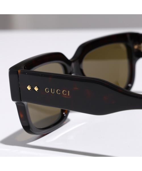 グッチ GUCCI GUCCI サングラス GG1218S スクエア型 セルフレーム （002/HAVANA-HAVANA-GREEN） 002/HAVANA-HAVANA-GREEN