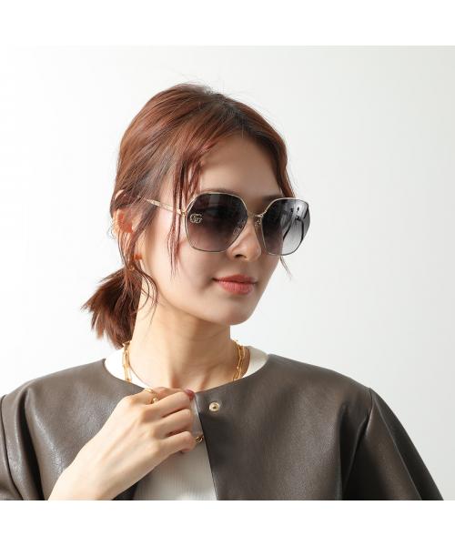 グッチ GUCCI GUCCI サングラス GG0818SA ポリゴン型 メタルフレーム （005/GOLD-GOLD-GREY） 005/GOLD-GOLD-GREY