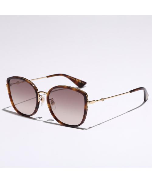 グッチ GUCCI GUCCI サングラス GG0606SK バタフライ型 （003/HAVANA-GOLD-BROWN） 003/HAVANA-GOLD-BROWN