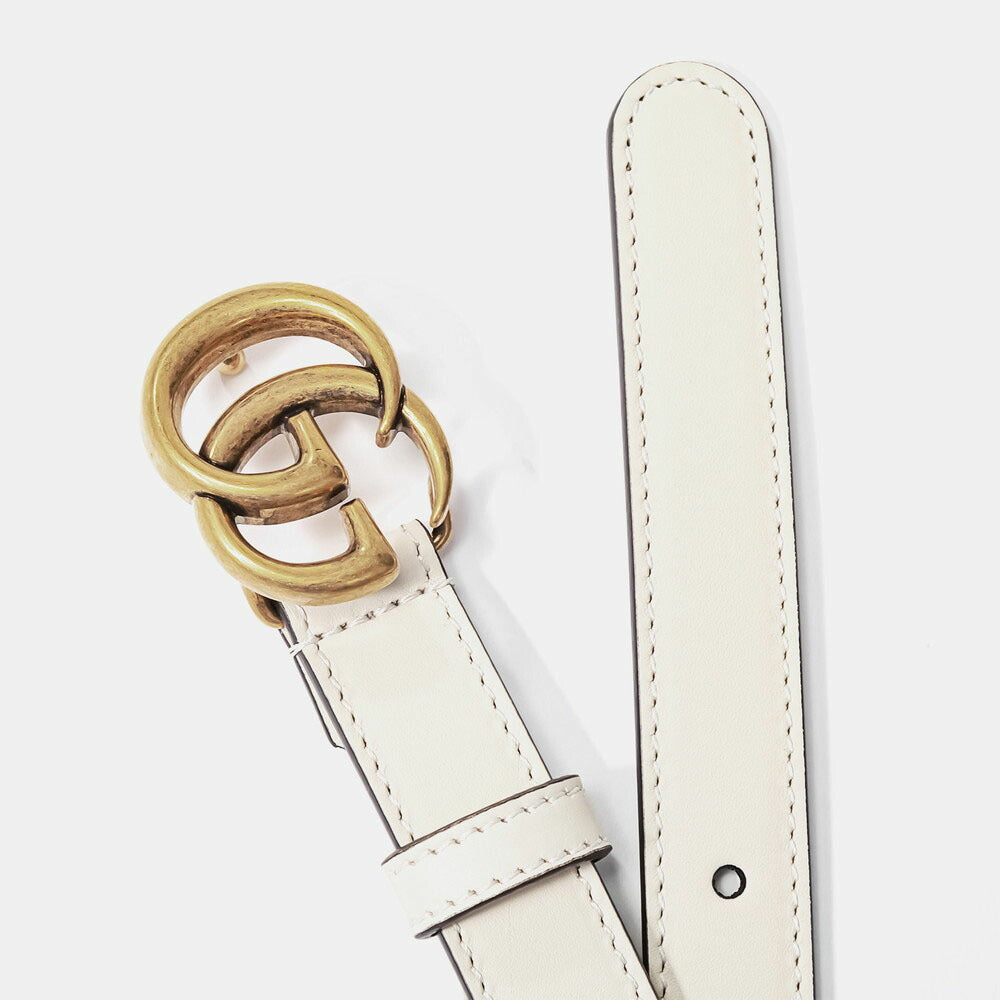 Gucci 409417 AP00T Belt for Women Slim Belt Double G Buckle Black Whit Gucci 409417 AP00T Belt for Women Slim Belt Double G Buckle Black Whit