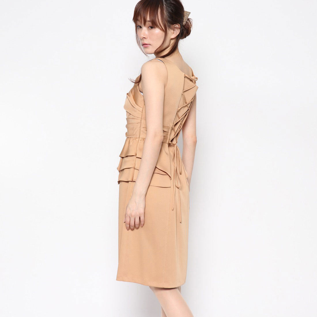 ジュネビビアン Genet Vivien ペプラムタイトドレス
