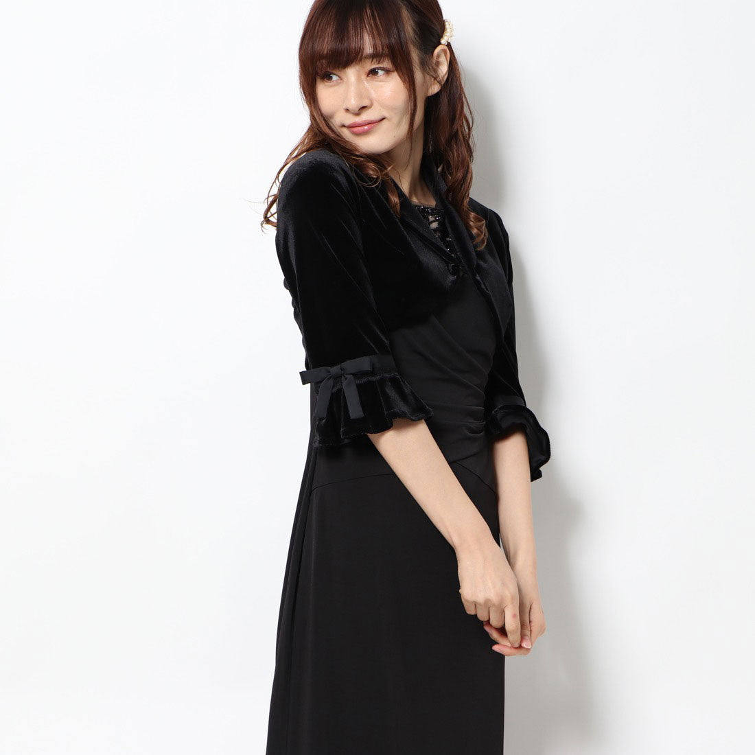 ジュネビビアン Genet Vivien ボレロ,ブラック