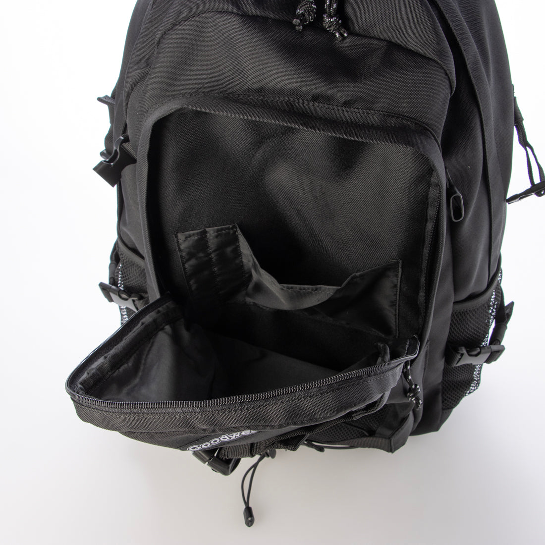 グッドウェア GOODWEAR BOXロゴバンジーコードバッグパック （BLACK） BLACK