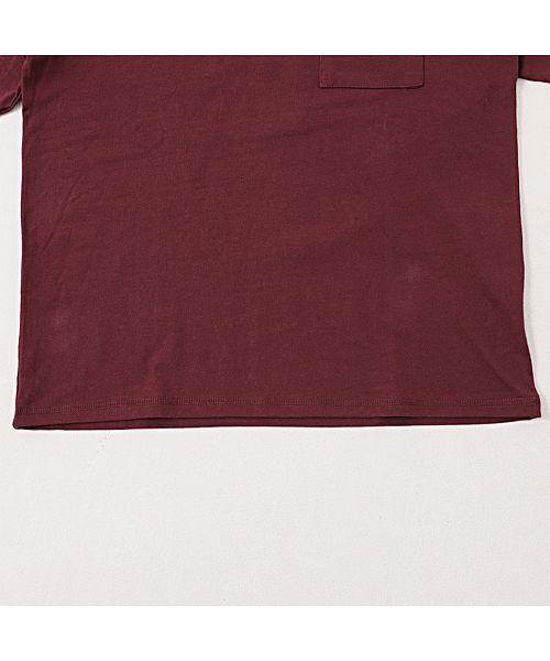 グッドウェア GOODWEAR Goodwear 重磅口袋大版型圓領長袖T恤 男士 薄長T Goodwear グッドウェア 重磅 口袋附