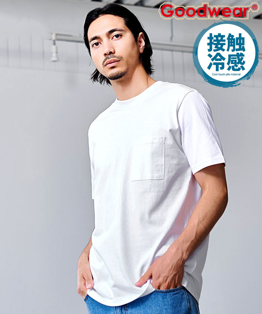 グッドウェア GOODWEAR Goodwear 吸水速乾ポケット付き半袖Tシャツ （06(WHT/ホワイト)） 06(WHT/ホワイト)