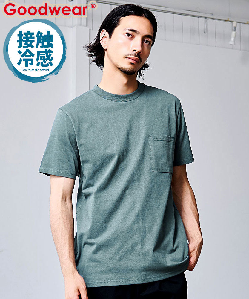 グッドウェア GOODWEAR Goodwear 吸水速乾ポケット付き半袖Tシャツ （42(S.KHA/スモーキーカーキ)） 42(S.KHA/スモーキーカーキ)