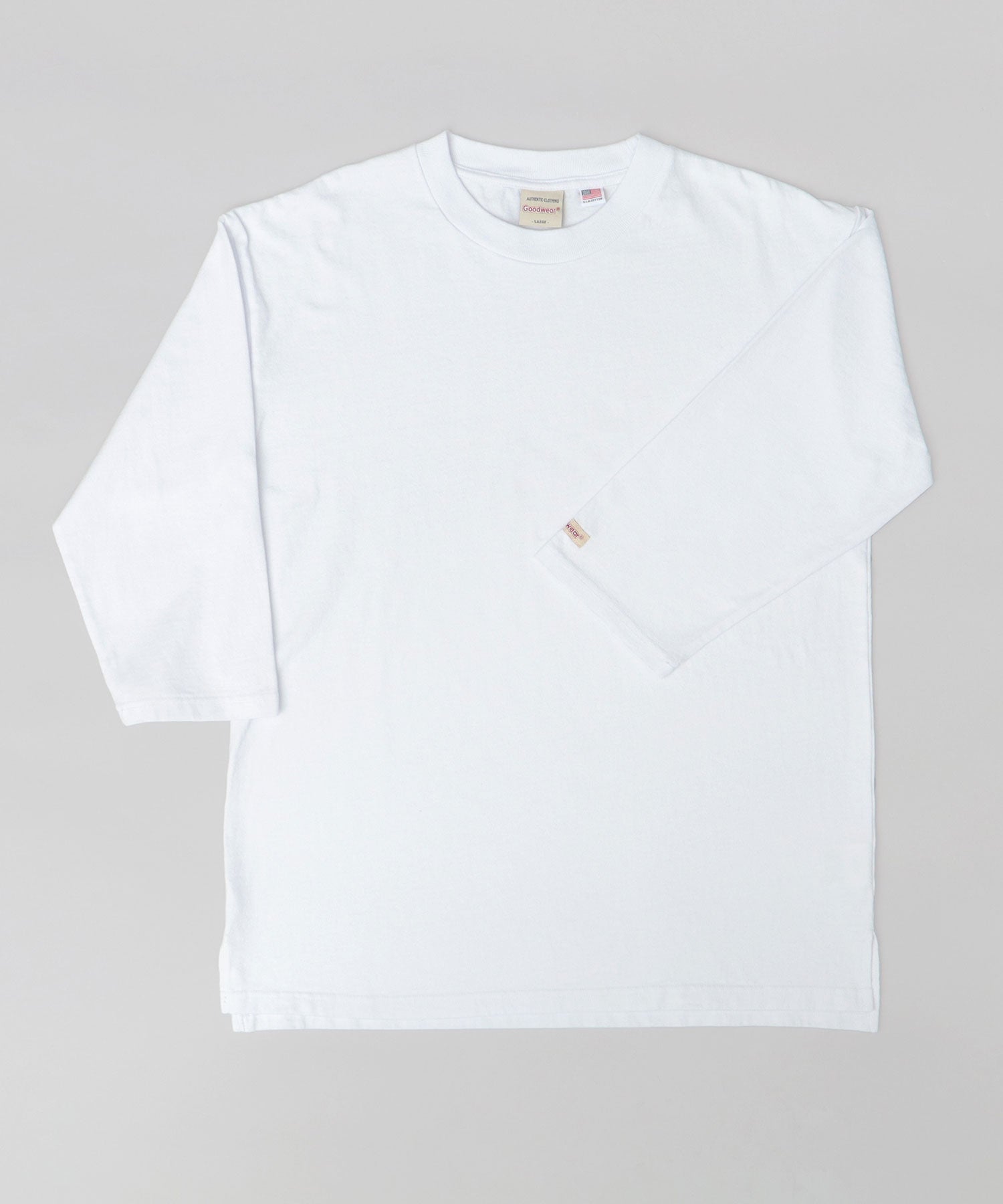 グッドウェア GOODWEAR 7.6オンス USAコットン 七分袖 Tシャツ レギュラーシルエット （スレイトブルー） スレイトブルー