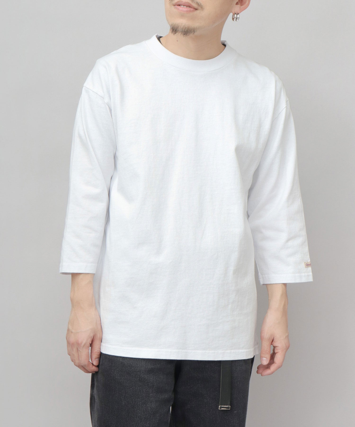 グッドウェア GOODWEAR 7.6オンス USAコットン 七分袖 Tシャツ レギュラーシルエット （スレイトブルー） スレイトブルー