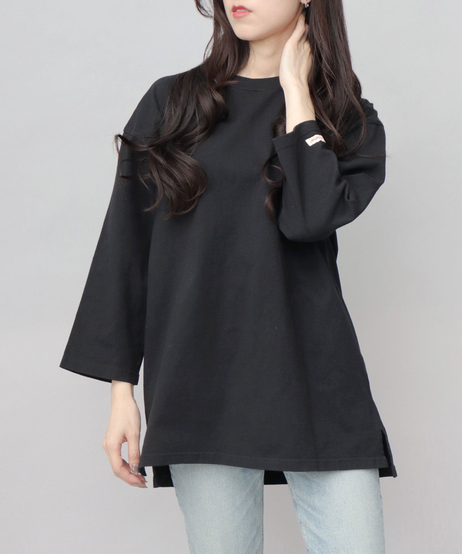 グッドウェア GOODWEAR 7.6オンス USAコットン 七分袖 Tシャツ レギュラーシルエット （スレイトブルー） スレイトブルー