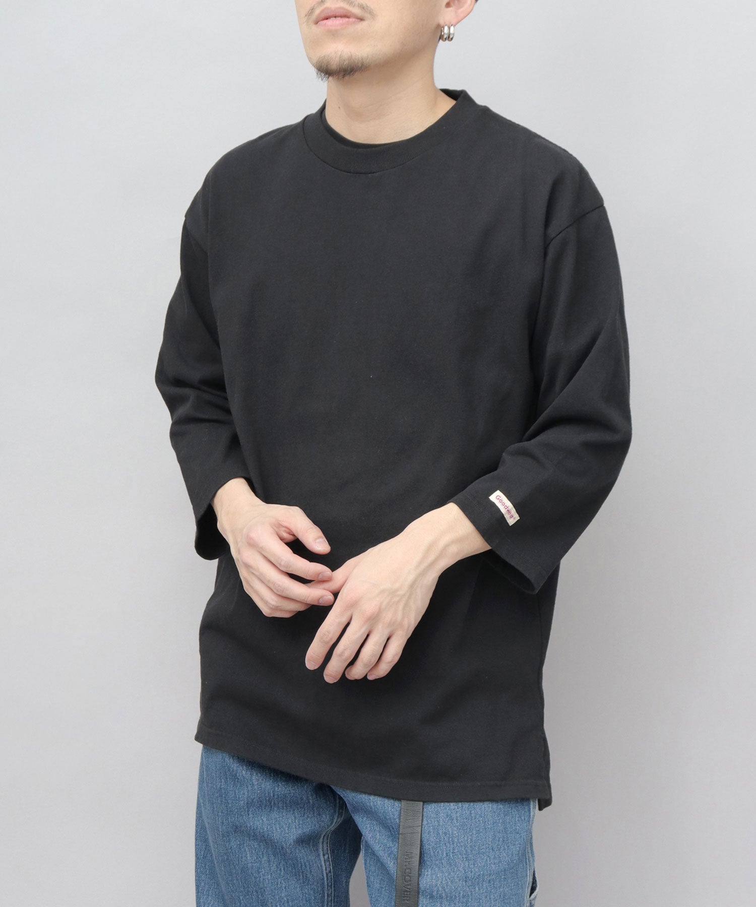 グッドウェア GOODWEAR 7.6オンス USAコットン 七分袖 Tシャツ レギュラーシルエット （スレイトブルー） スレイトブルー