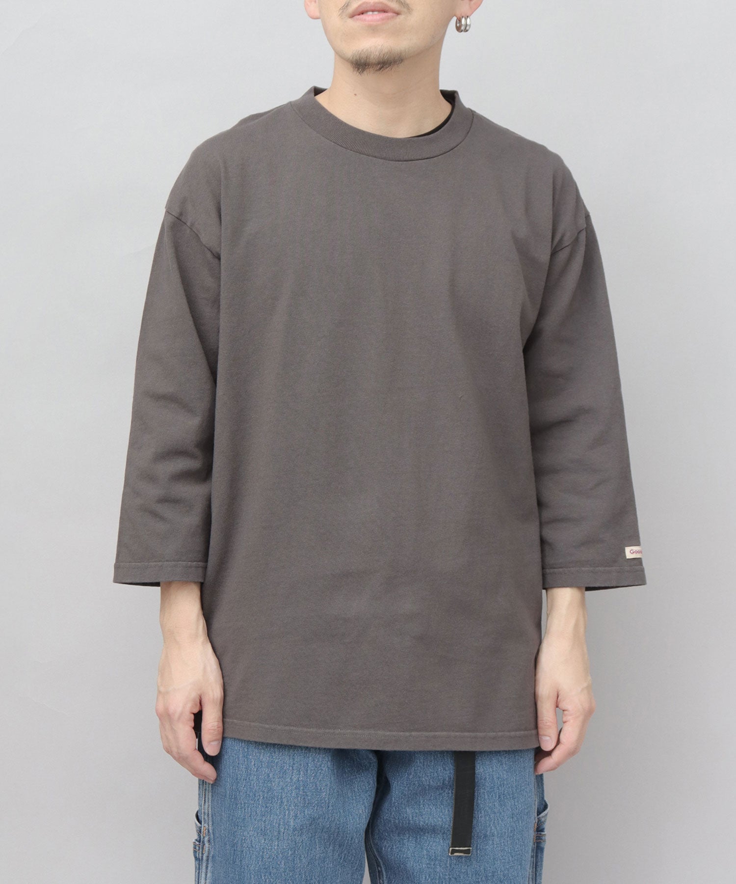 グッドウェア GOODWEAR 7.6オンス USAコットン 七分袖 Tシャツ レギュラーシルエット （スレイトブルー） スレイトブルー