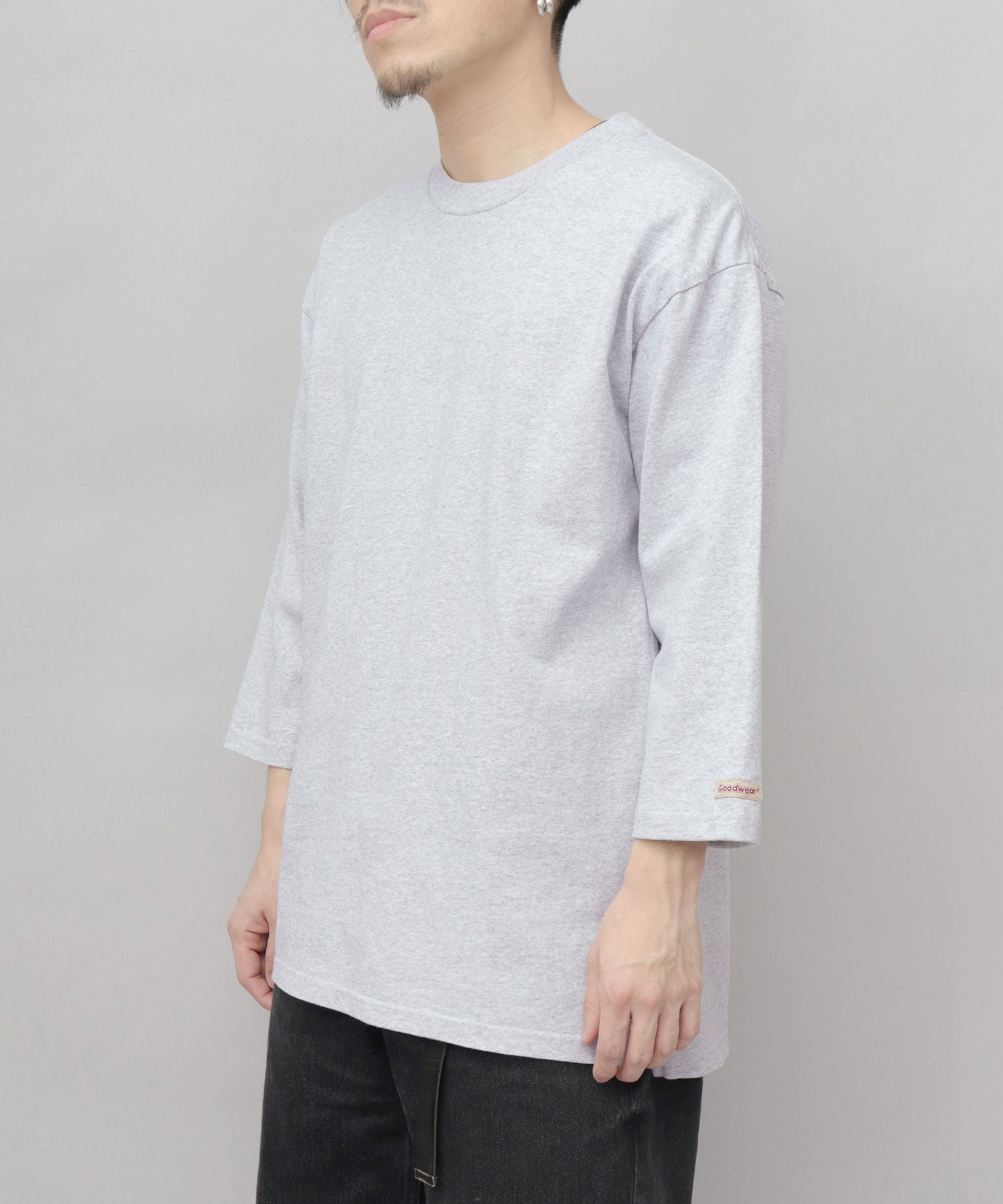 グッドウェア GOODWEAR 7.6オンス USAコットン 七分袖 Tシャツ レギュラーシルエット （スレイトブルー） スレイトブルー