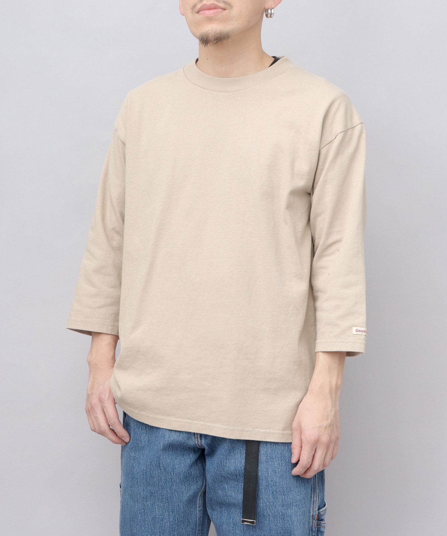グッドウェア GOODWEAR 7.6オンス USAコットン 七分袖 Tシャツ レギュラーシルエット （スレイトブルー） スレイトブルー
