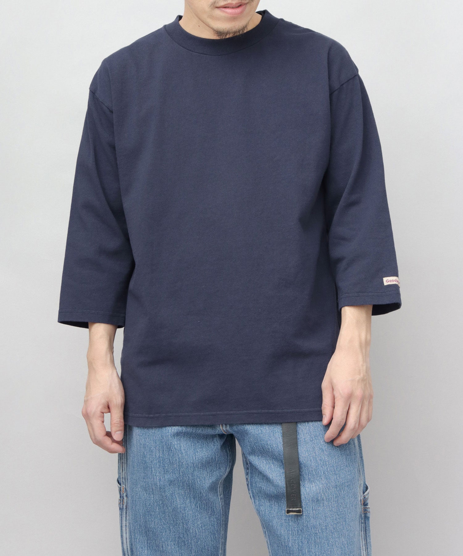 グッドウェア GOODWEAR 7.6オンス USAコットン 七分袖 Tシャツ レギュラーシルエット （スレイトブルー） スレイトブルー