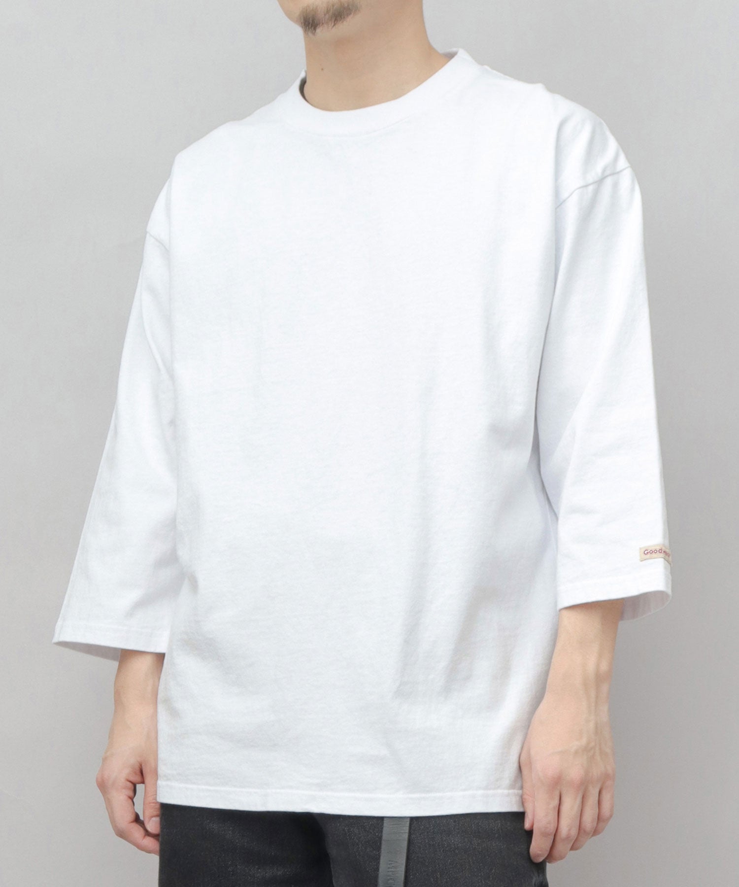 グッドウェア GOODWEAR 7.6オンス USAコットン 七分袖 Tシャツ レギュラーシルエット （ホワイト） ホワイト