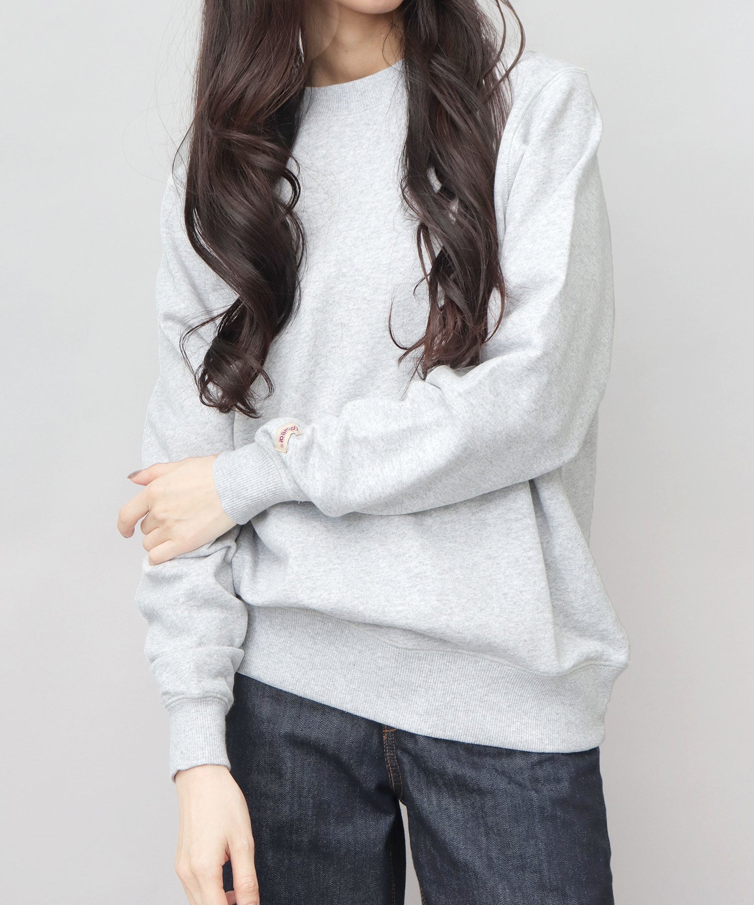 グッドウェア GOODWEAR USAコットン 裏毛（裏パイル） クルーネック スウェットトレーナー レギュラーシルエット （杢グレー） 杢グレー