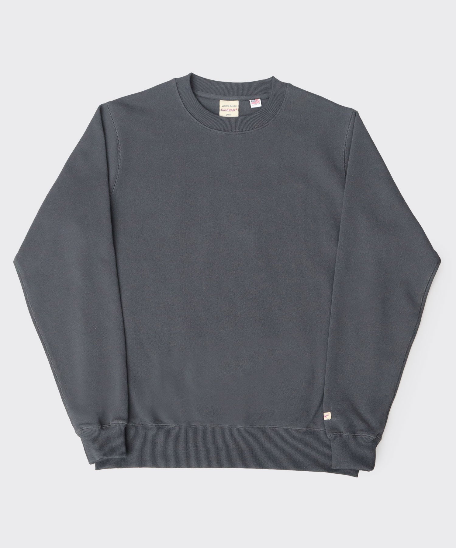 グッドウェア GOODWEAR USAコットン 裏毛（裏パイル） クルーネック スウェットトレーナー レギュラーシルエット （杢グレー） 杢グレー