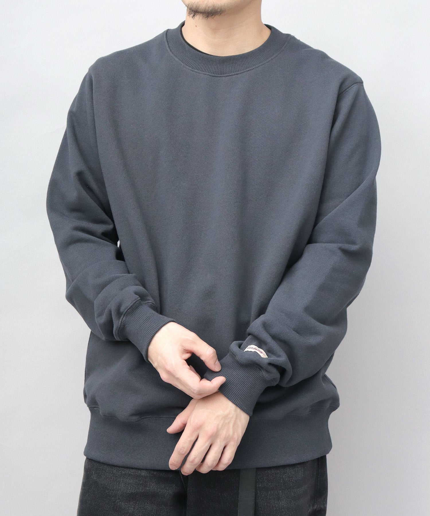 グッドウェア GOODWEAR USAコットン 裏毛（裏パイル） クルーネック スウェットトレーナー レギュラーシルエット （杢グレー） 杢グレー