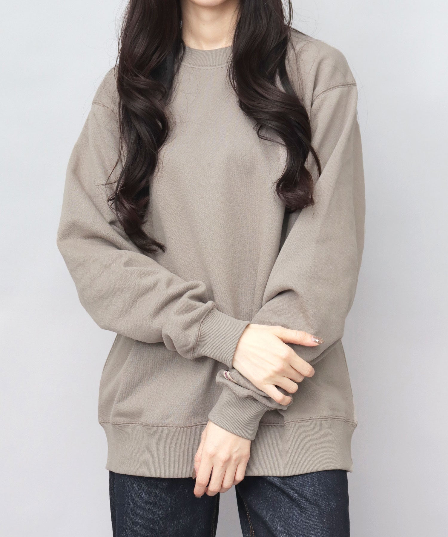 グッドウェア GOODWEAR USAコットン 裏毛（裏パイル） クルーネック スウェットトレーナー レギュラーシルエット （杢グレー） 杢グレー